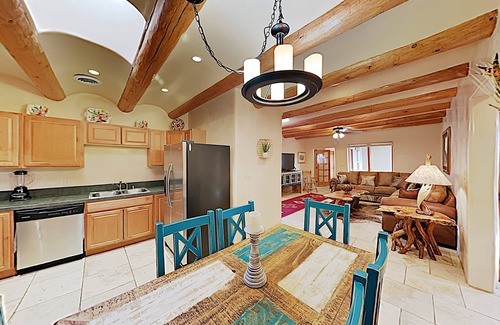 Santa Fe House | SF Style 4 bedroom 2 bath with Sunroom and Hot tub