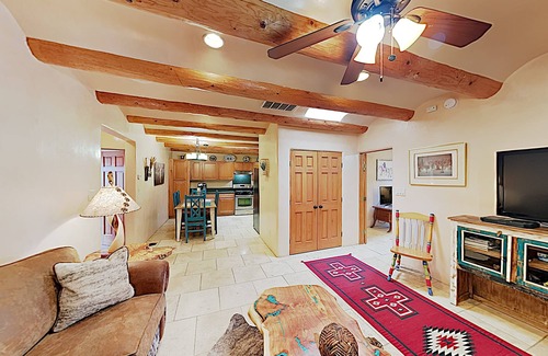 Santa Fe House | SF Style 4 bedroom 2 bath with Sunroom and Hot tub
