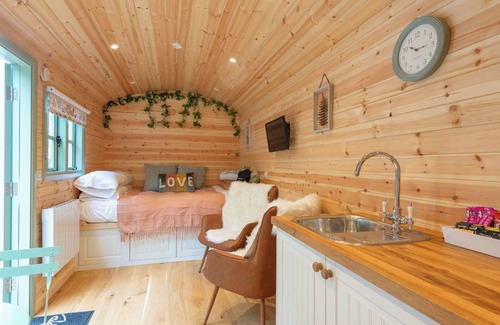 Maidstone Cabin | Shepherds Hut With Hot Tub. Pet-friendly. Own Private Garden Area