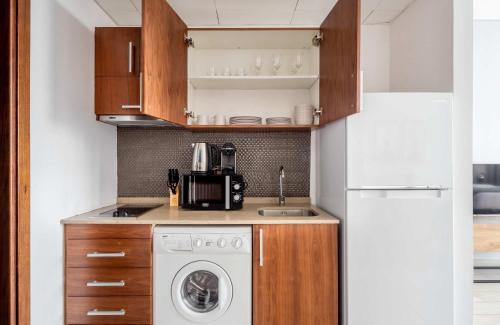 Bur Dubai Apartment | Silkhaus large modern studio with Burj Khalifa view