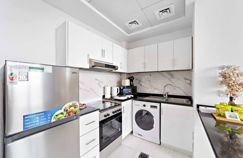 Dubai Apartment | Silkhaus Studio in Silicon Oasis | City View