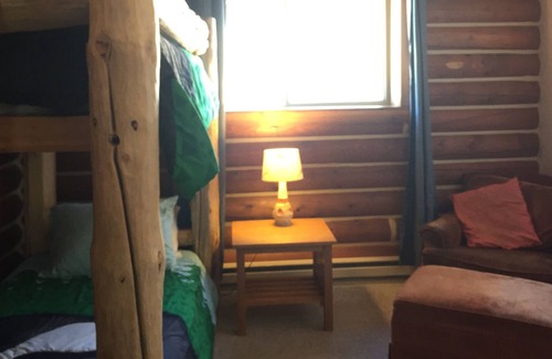 Stanley Cabin | Site of Stanley’s First Log Cabin. Sawtooth Views. On Creek. Dark Sky Reserve.