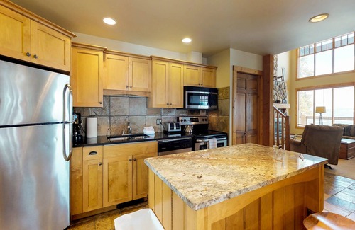 Snow Pine Estates Condo | Ski-In/Ski-Out Chalet with Mountain Views, Private Hot Tub, & Gas Fireplace