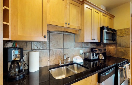 Snow Pine Estates Condo | Ski-In/Ski-Out Chalet with Mountain Views, Private Hot Tub, & Gas Fireplace