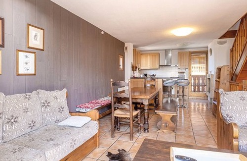 Plagne Soleil House | Ski-in/Ski-out Chalet with Balcony, Garage, and Stunning Mountain Views