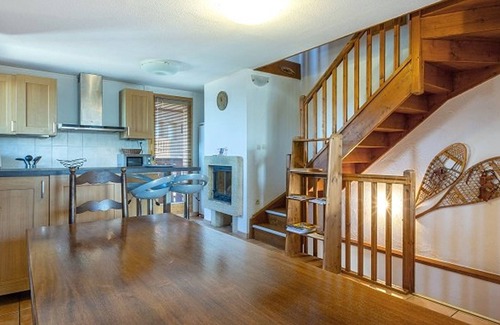 Plagne Soleil House | Ski-in/Ski-out Chalet with Balcony, Garage, and Stunning Mountain Views