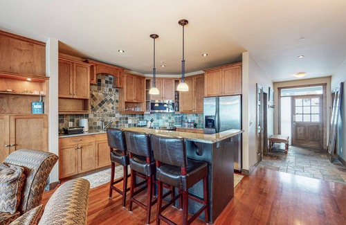 Big White Ski Resort Condo | Ski-in/ski-out condo with gondola view, WiFi, private hot tub, and washer/dryer