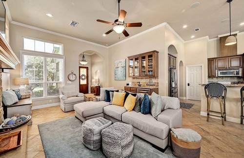Granite Shoals House | Skip Stadium Hassles 2 Lakeside TV's Cornhole