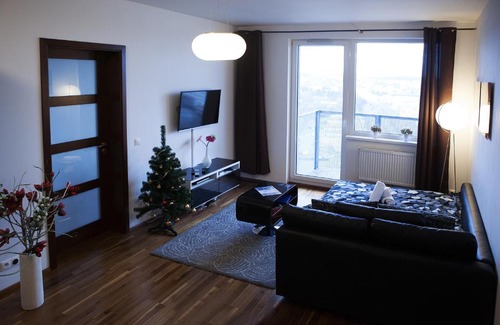 Prague 9 Apartment | Sky Apartment Rezidence Eliska Tower