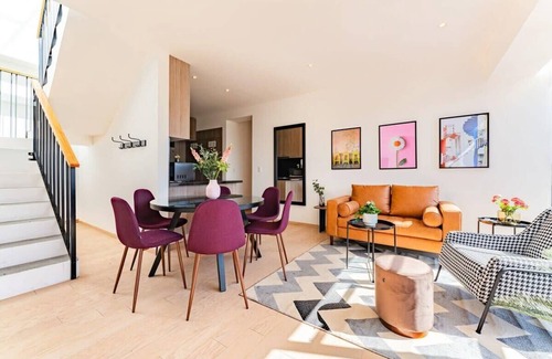Roma Sur Condo | Skyline Retreat, Private Terrace, Gym Access