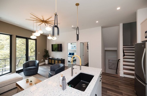 Wilmington House | Sleeps 16! TWO Rooftops + TWO Brand New Adjoined Townhomes in Central Wilmington! Multi Unit