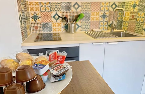 Merville-Franceville-Plage Apartment | Small private courtyard - 1 minute walk from the beach