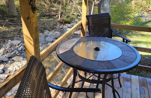 Flag Pond House | Smoky Mountain Tiny Cabin On Bold Stream With Private Hot Tub