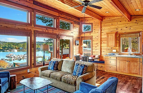 Friday Harbor Cabin | Snug Harbor Resort and Marina - Two Bedroom Water View Queen & Twin Beds