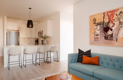 Warehouse District Apartment | Sonder at SECOND + SECOND | Two-Bedroom Apartment w/Balcony