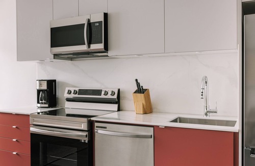 Old Montreal Apartment | Sonder Lambert | Accessible King Studio Apartment w/Juliet Balcony