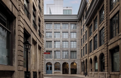 Old Montreal Apartment | Sonder Lambert | Accessible King Studio Apartment w/Juliet Balcony