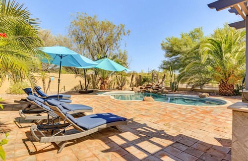 Estrella Mountain Ranch House | Sonoran Getaway in Goodyear: Amazing Pool, Spacious Backyard, near Golf & Hiking