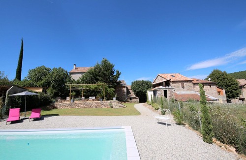 Les Salelles House | South Ardèche, charming house with swimming pool and magnificent view