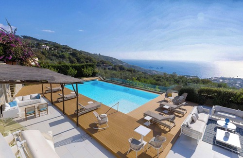 Massa Lubrense Villa | Spacious luxury 8-bedroom villa in amazing Sant'Agata sui Due Golfi with AC,WiFi