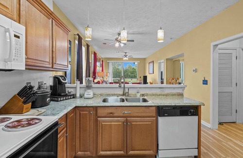 Carolina Forest Apartment | Spacious 2 Bedroom Condo with Golf Course Views! Sleeps 4 Guests! River Oaks 48-D
