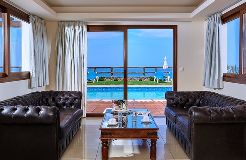 Milatos Villa | Spacious 3-Bedroom Pool Villa with sea and mountain views 47km from Heraklion(G)