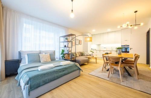 Holesovice Apartment | Spacious 3BR - 2 Parking Spots, Full Kitchen, by Gravity Prague