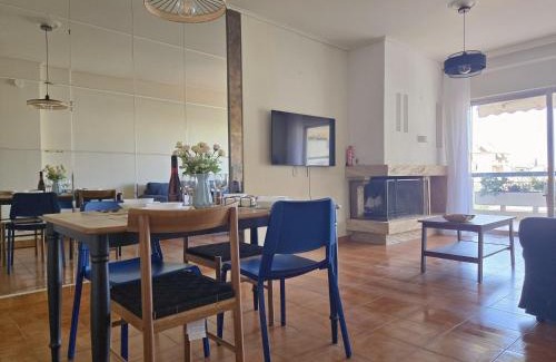 Chalandri Apartment | Spacious 3BR Apt with Large Balcony Near Metro & ACS