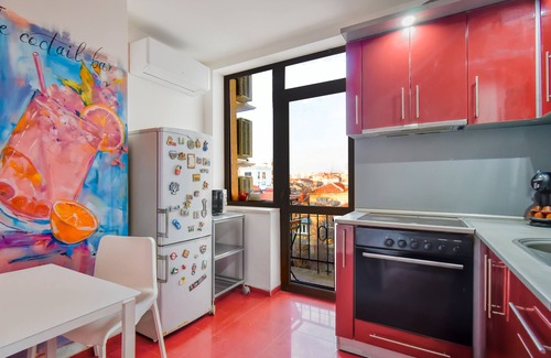 Sofia City Center Apartment | Spacious 3BR in the Center - Kitchen + Smart TV's