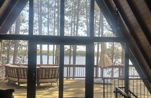 Eagle River Cabin | Spacious 5-bedroom A frame cabin with AC, on a 5 lake chain in Eagle River