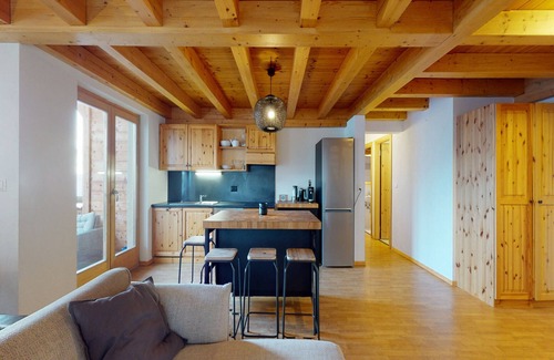 Saint-Pierre-de-Clages Apartment | Spacious Apartment With Balcony