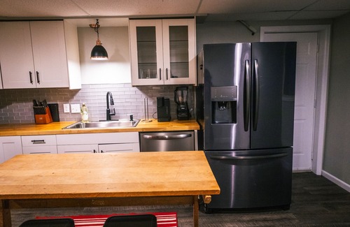 Cheyenne Apartment | Spacious basement with brand new kitchen