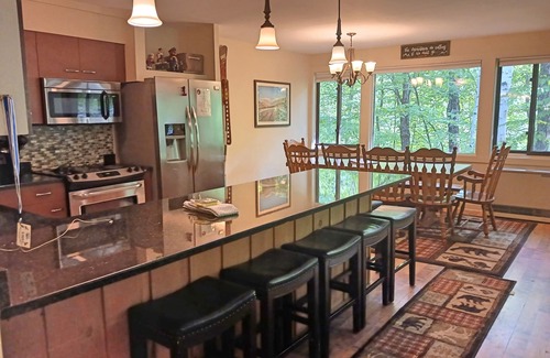 Lincoln House | Spacious, comfy, AC/FP, pool access, woods view, near Loon. C003W by LRS