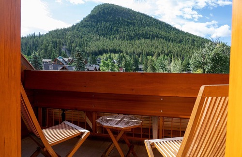 Banff Condo | Spacious Condo with Balcony | Grotto Style + Sauna
