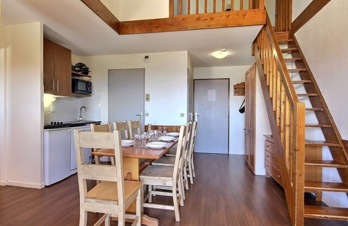 Plagne Soleil Apartment | Spacious duplex at the slopes, balcony, pets allowed
