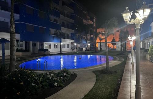 Martil Apartment | Spacious Family Apartment in Martil - Air Conditioning, Pool & Garden Views