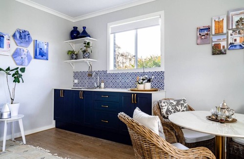 St Leonards Apartment | Spacious Hamptons-style home with heated pool