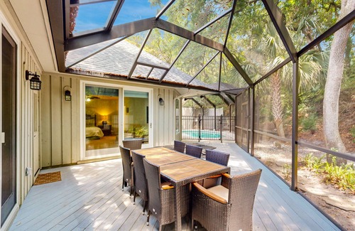 Fernandina Beach House | Spacious home with patio, deck, private outdoor pool, & beach access