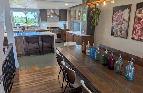 Foothills House | Spacious Luxury 5-bedroom house in Lakewood, CO with hot tub, fireplace & more!