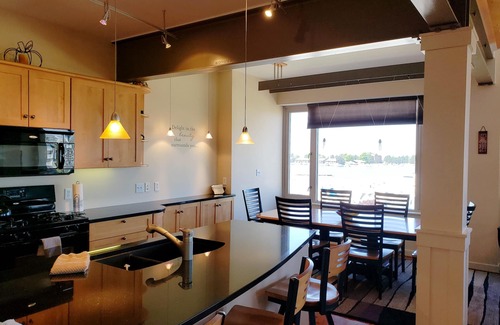 Ludington Condo | SPACIOUS TWO STORY CONDO -STUNNING LAKE VIEWS - INDOOR POOL - PLENTY OF ROOM!
