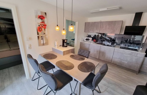 Volkach Apartment | Spacious vacation apartment (49 sqm) for up to 4 people with south-facing terrace