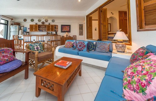 Akumal Condo | Spacious with beautiful upper level views of Half Moon Bay!