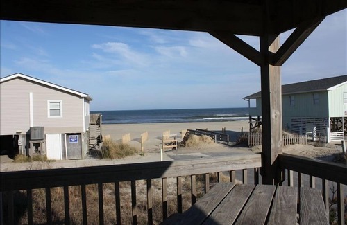 South Nags Head Cottage | Spectacular Oceanfront View!, W/Semi-Private Beach Access