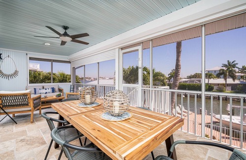 Fort Myers Beach House | Spectacular Pool Home on a Canal! Walking Distance to Times Square! - 415 Palermo