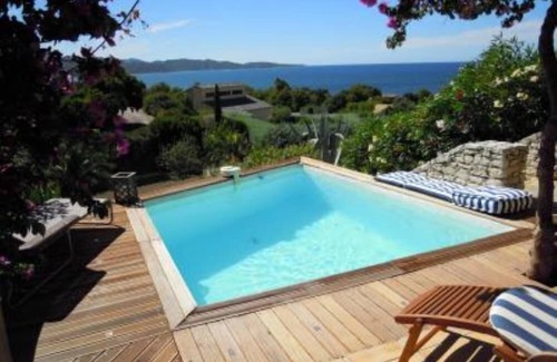 Saint-Florent Apartment | Spectacular sea view from the pool, as if on the deck of a boat.