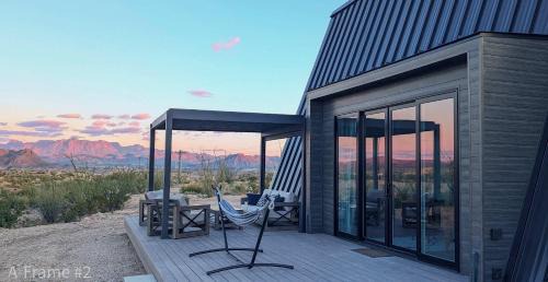 Study Butte-Terlingua Apartment | Stardust Big Bend Luxury A-Frame#1 with a fab view