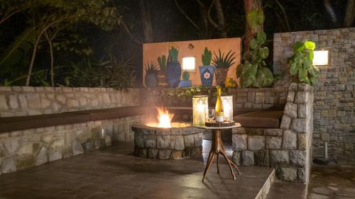 Thanesar Villa | StayVista at The Hideout Farms with Lawn and private Pool