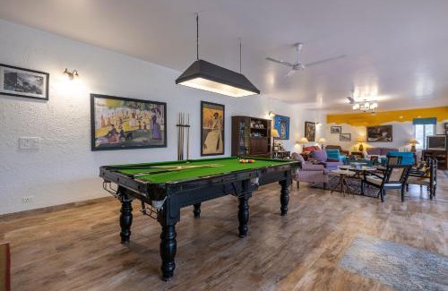 Thanesar Villa | StayVista at The Hideout Farms with Lawn and private Pool