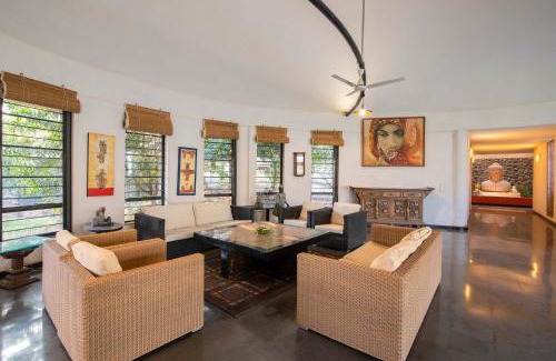 Vardoli Villa | StayVista's Villa Kornet - Mountain-view luxury with a swimming pool and a spacious lawn adorned with a gazebo