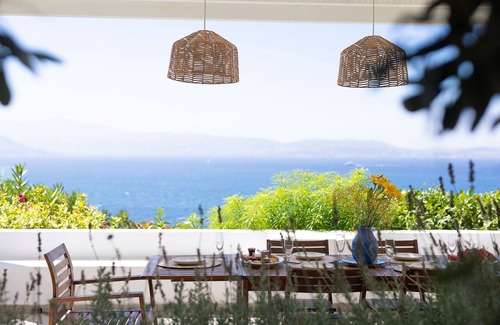 Stelida Villa | Stelida Sunset. Short walk to Prokopios beach. Aegean Blue, sky ,sea and relax